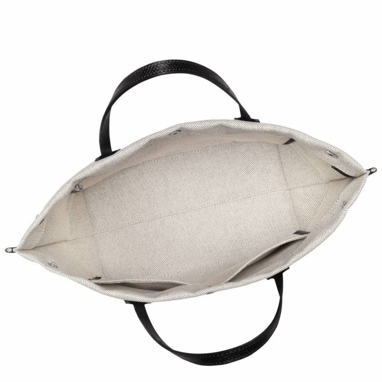 Longchamp Ecru Essential L Tote Bag Ecru - Canvas Women Shoulder Bags - Image 5
