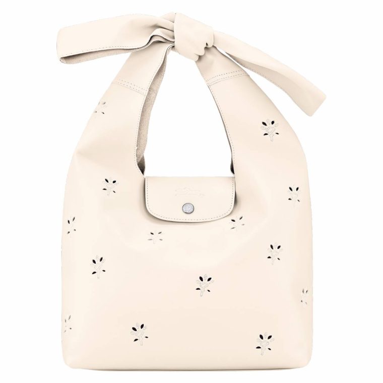 Longchamp Ecru Leather Bags Women Le Pliage Xtra M Shoulder Bag Ecru - Leather