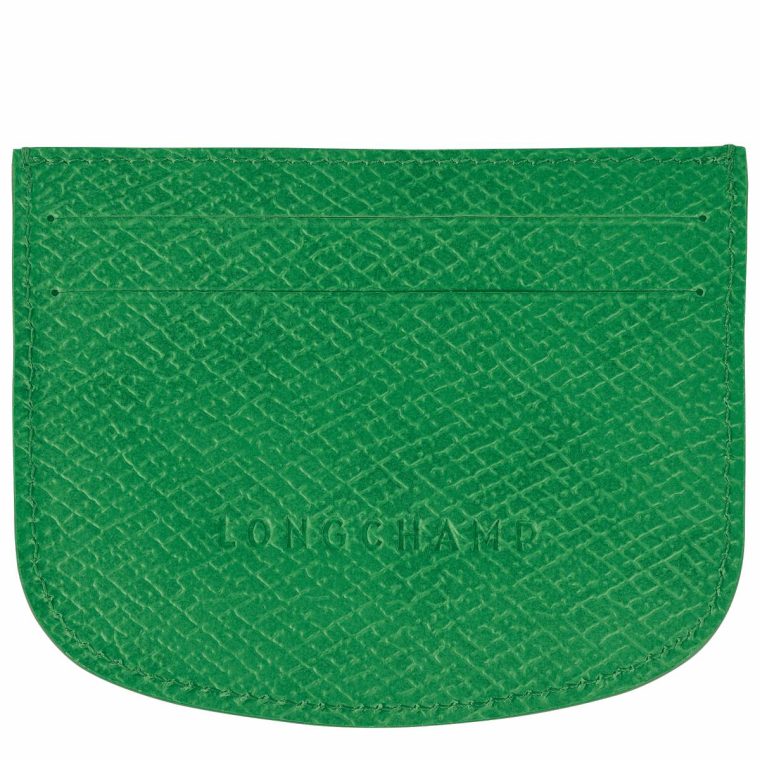 Longchamp Épure Card Holder Green - Leather Cardholders & Coin Purses Women Green - Image 2