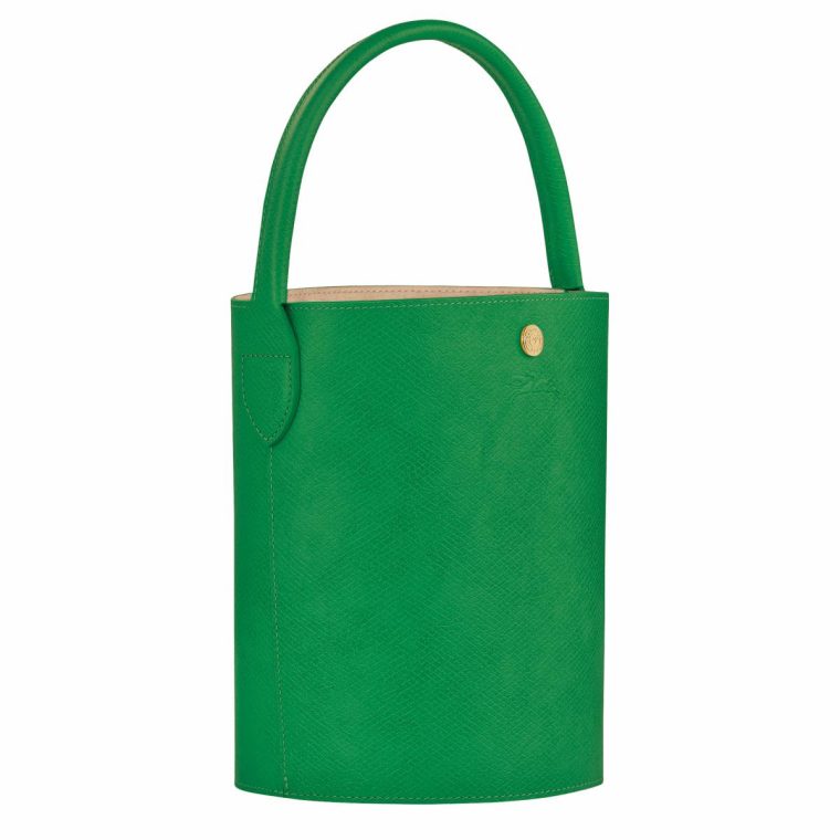 Longchamp Épure S Bucket Bag Green - Leather Women Green Leather Bags - Image 3
