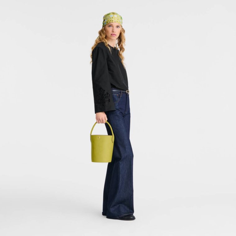 Longchamp Épure S Bucket Bag Kiwi Green - Leather Leather Bags Kiwi Green Women - Image 2