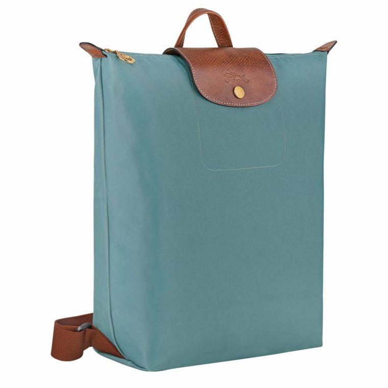 Longchamp Eucalyptus Backpacks Women Le Pliage Original M Backpack Eucalyptus - Canvas - Image 3