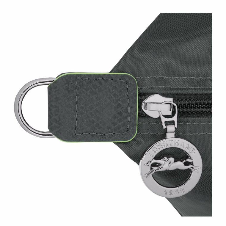 Longchamp Graphite Le Pliage Green Travel Bag Expandable Graphite - Recycled Canvas Women Travel Bags - Image 5