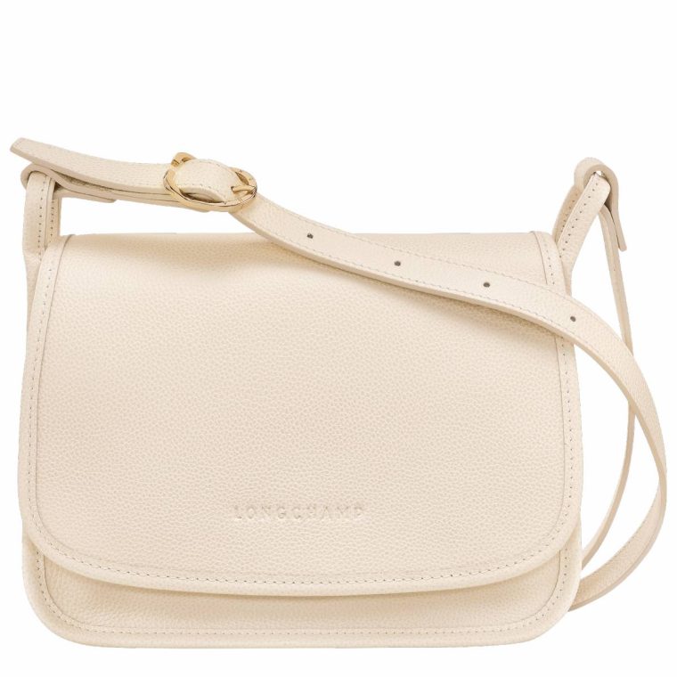 Longchamp Le Foulonné M Crossbody Bag Paper - Leather Leather Bags Women Paper