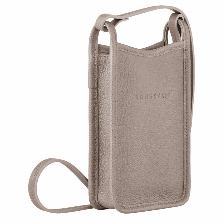 Longchamp Le Foulonné Phone Case Turtledove - Leather Turtledove Phone Cases Women - Image 3