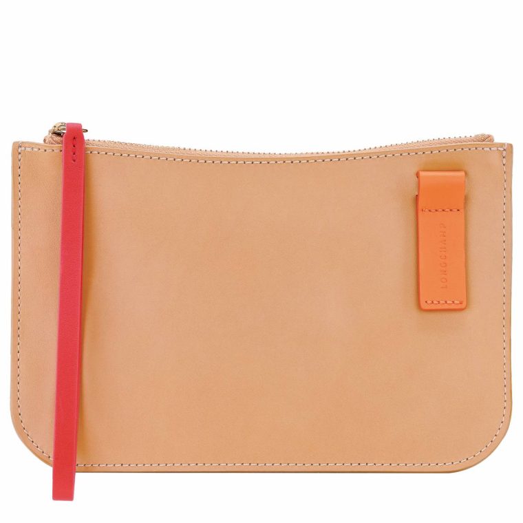 Longchamp Le Foulonné Pouch Vegetal - Leather Pouches & Cases Women Vegetal