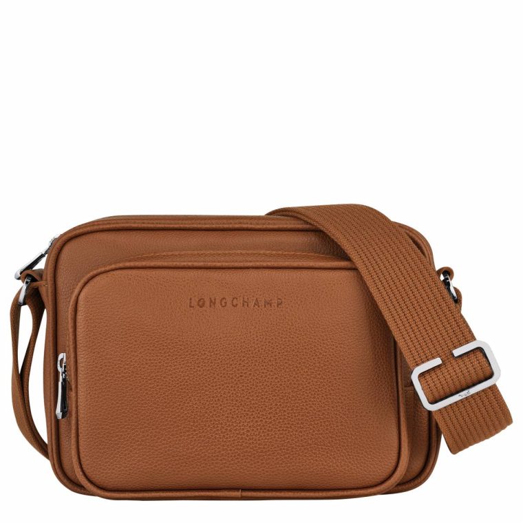Longchamp Le Foulonné S Camera Bag Caramel - Leather Men Leather Bags Caramel