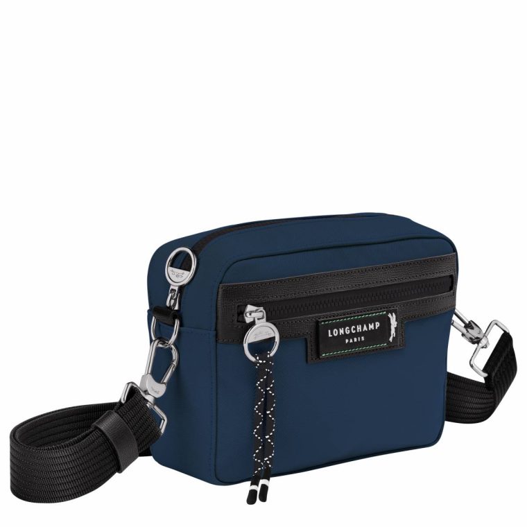 Longchamp Le Pliage Energy S Camera Bag Navy - Recycled Canvas Crossbody Bags Women Navy - Image 2