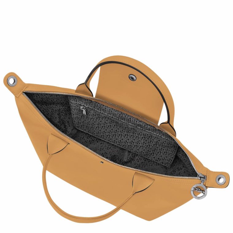 Longchamp Le Pliage Xtra S Handbag Honey - Leather Women Honey Leather Bags - Image 4