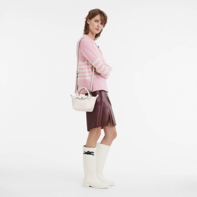 Longchamp Le Pliage Xtra Xs Handbag Ecru - Leather Ecru Leather Bags Women - Image 2