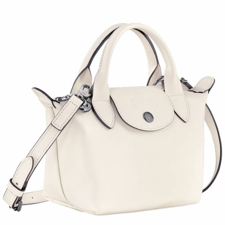 Longchamp Le Pliage Xtra Xs Handbag Ecru - Leather Ecru Leather Bags Women - Image 3