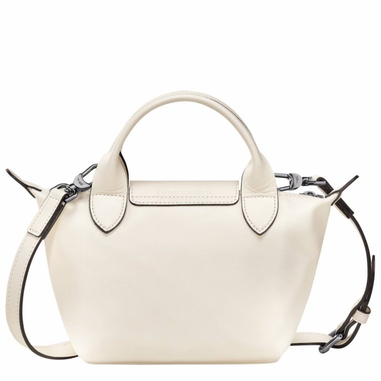 Longchamp Le Pliage Xtra Xs Handbag Ecru - Leather Ecru Leather Bags Women - Image 4