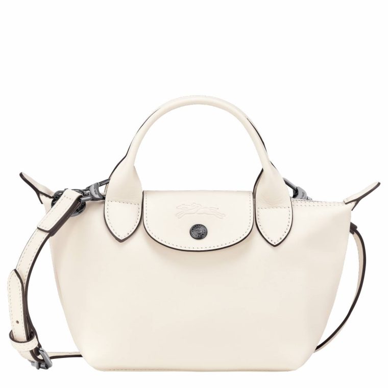 Longchamp Le Pliage Xtra Xs Handbag Ecru - Leather Ecru Leather Bags Women