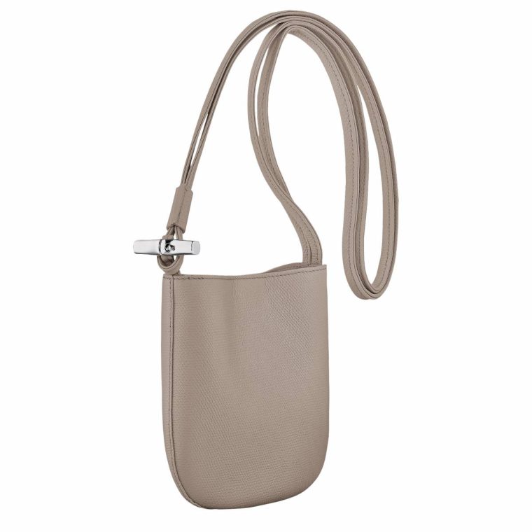 Longchamp Le Roseau S Crossbody Bag Clay - Leather Women Clay Leather Bags - Image 2