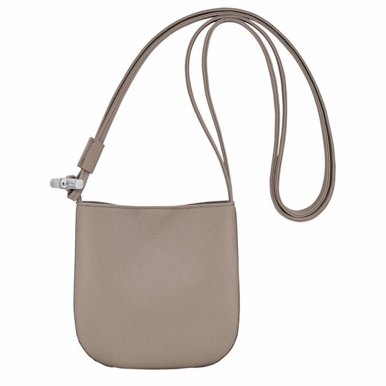 Longchamp Le Roseau S Crossbody Bag Clay - Leather Women Clay Leather Bags