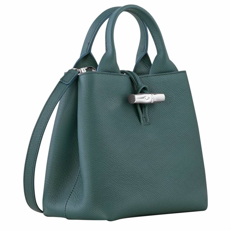 Longchamp Le Roseau S Handbag Cedar - Leather Cedar Leather Bags Women - Image 3