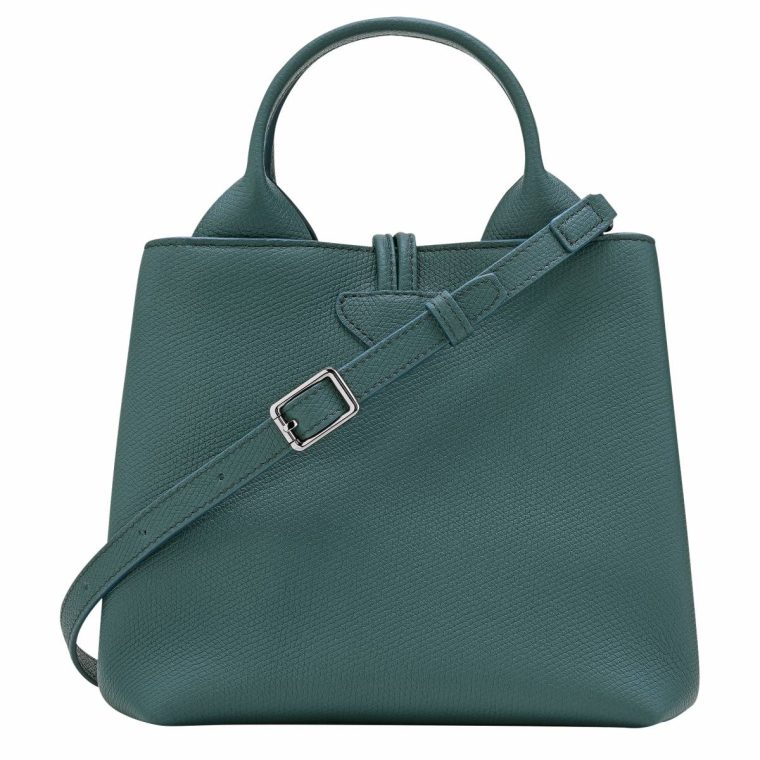 Longchamp Le Roseau S Handbag Cedar - Leather Cedar Leather Bags Women - Image 4