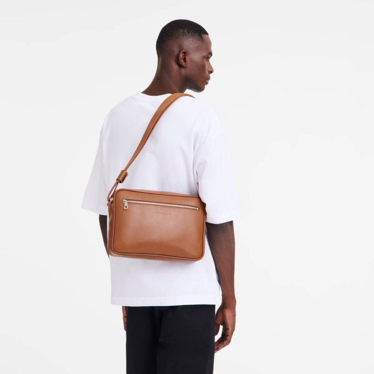 Longchamp Leather Bags Caramel Men Le Foulonné M Camera Bag Caramel - Leather - Image 2