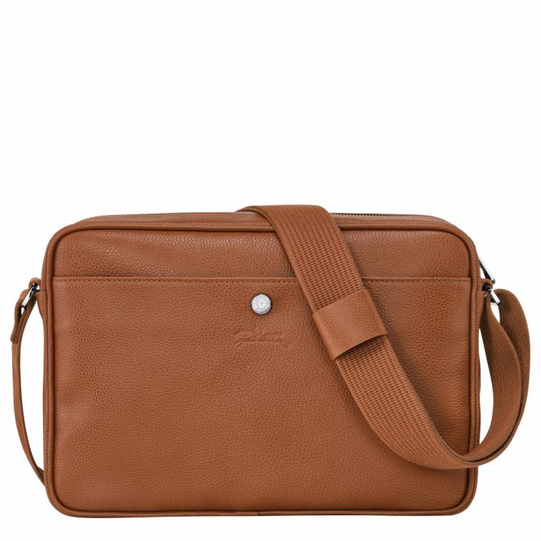 Longchamp Leather Bags Caramel Men Le Foulonné M Camera Bag Caramel - Leather - Image 4