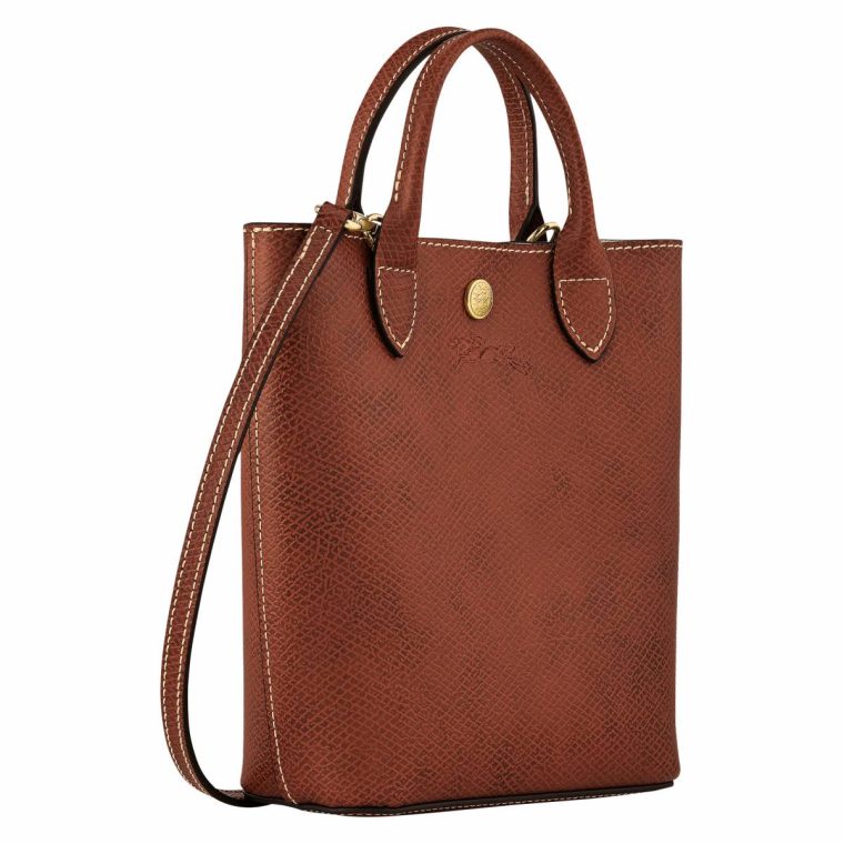 Longchamp Leather Bags Épure Xs Tote Bag Brown - Leather Women Brown - Image 3