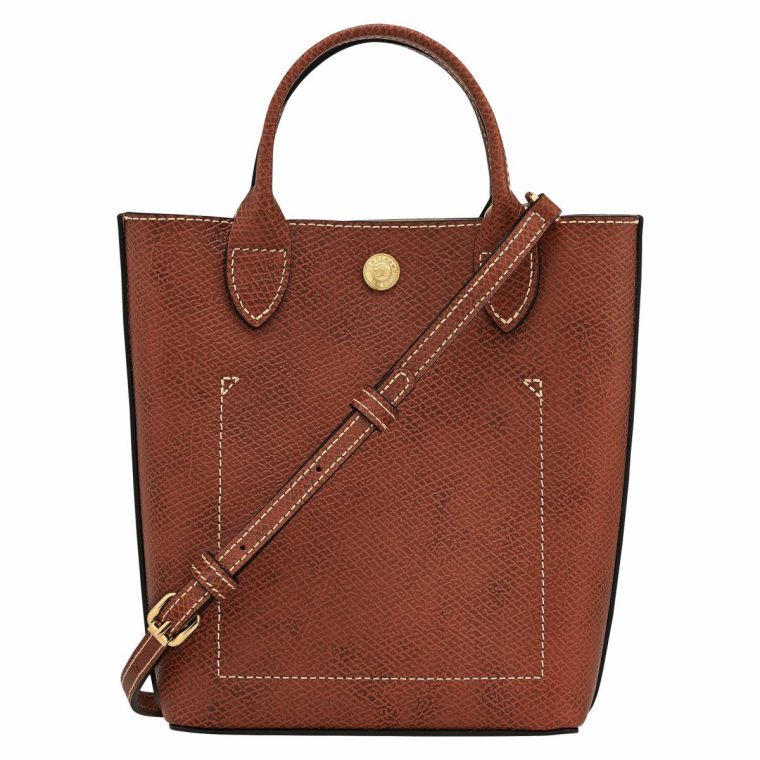 Longchamp Leather Bags Épure Xs Tote Bag Brown - Leather Women Brown - Image 4