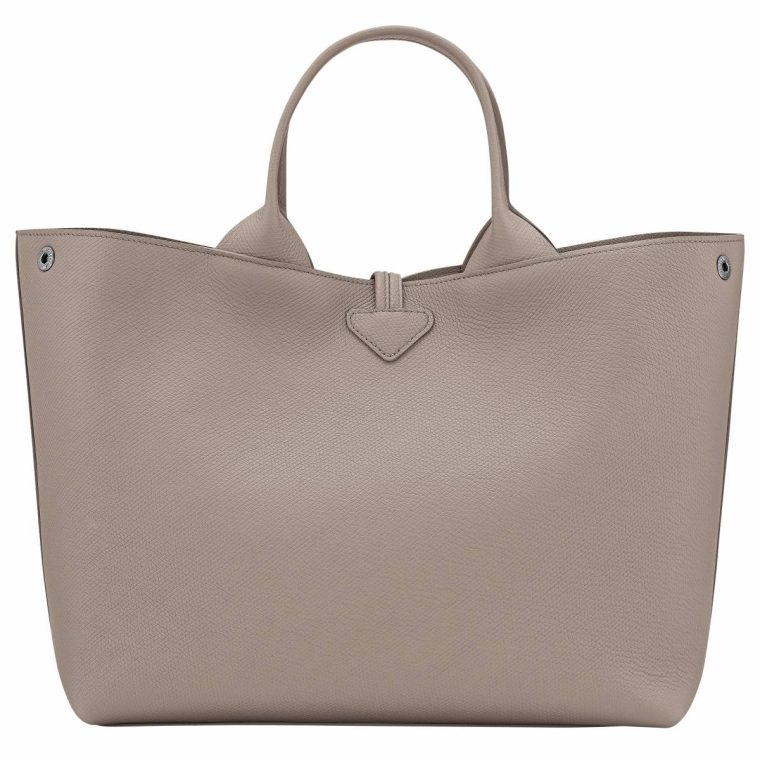 Longchamp Leather Bags Le Roseau L Handbag Clay - Leather Women Clay - Image 4