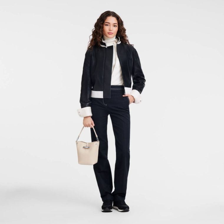 Longchamp Leather Bags Women Paper Le Roseau Xs Bucket Bag Paper - Leather - Image 2