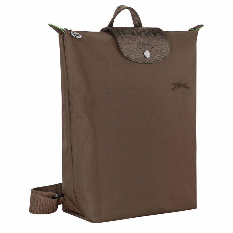 Longchamp Terra Backpacks Women Le Pliage Green M Backpack Terra - Canvas - Image 3