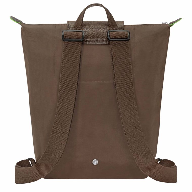 Longchamp Terra Backpacks Women Le Pliage Green M Backpack Terra - Canvas - Image 4