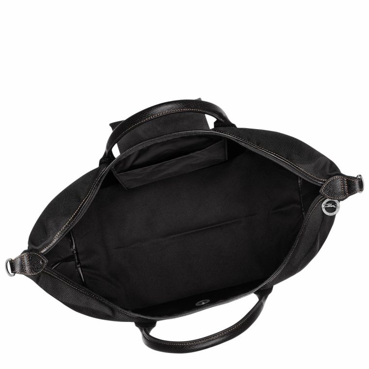 Longchamp Travel Bags Black Boxford Xl Travel Bag Black - Recycled Canvas Women - Image 4