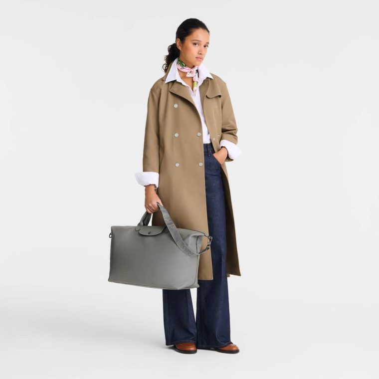 Longchamp Turtledove Le Pliage Xtra L Travel Bag Turtledove - Leather Women Travel Bags - Image 2