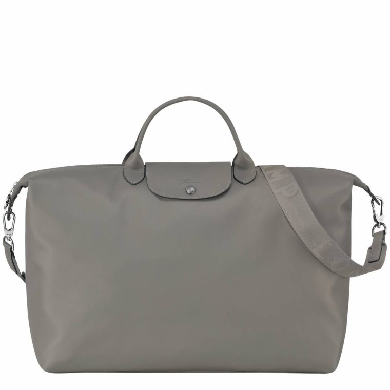 Longchamp Turtledove Le Pliage Xtra L Travel Bag Turtledove - Leather Women Travel Bags
