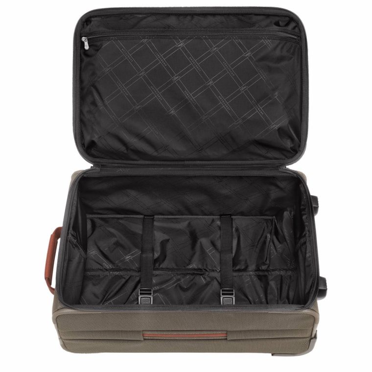 Longchamp Women Boxford M Carry-On Brown - Recycled Canvas Brown Suitcases - Image 3
