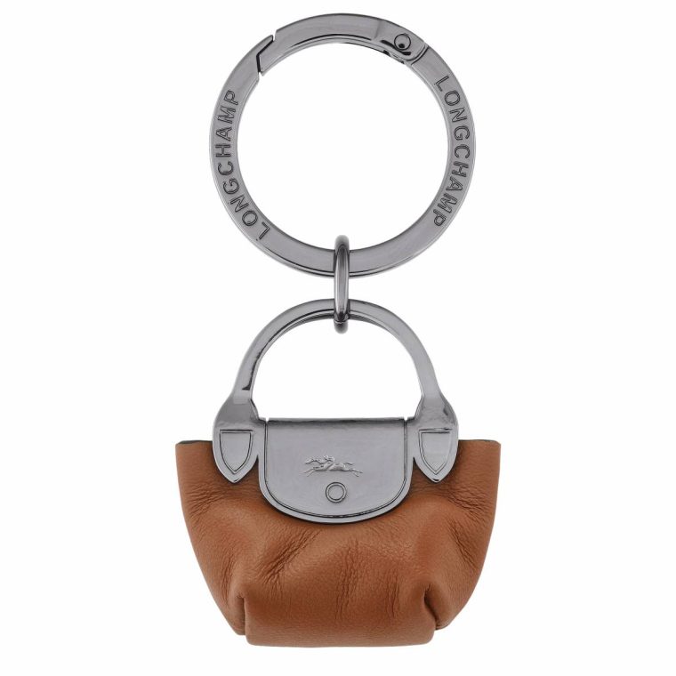 Longchamp Women Cognac Keyrings Le Pliage Xtra Key Ring Cognac - Leather