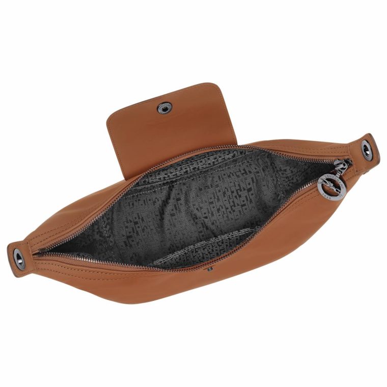 Longchamp Women Cognac Leather Bags Le Pliage Xtra M Shoulder Bag Cognac - Leather - Image 5