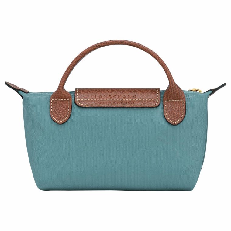 Longchamp Women Eucalyptus Le Pliage Original Pouch With Handle Eucalyptus - Recycled Canvas Pouches & Cases - Image 3