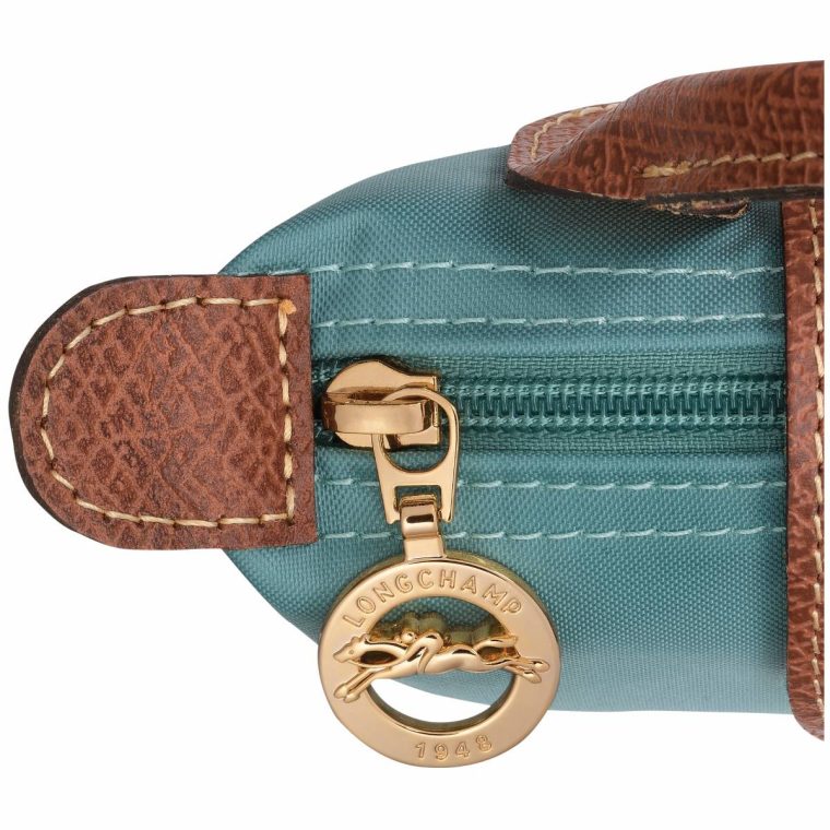 Longchamp Women Eucalyptus Le Pliage Original Pouch With Handle Eucalyptus - Recycled Canvas Pouches & Cases - Image 5