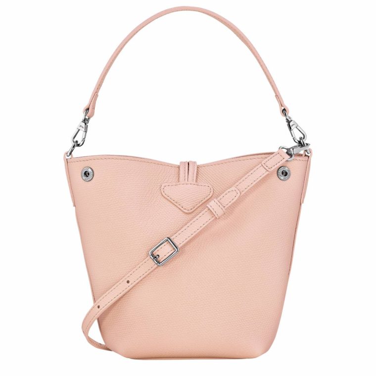 Longchamp Women Le Roseau Xs Bucket Bag Ballerina - Leather Ballerina Leather Bags - Image 4