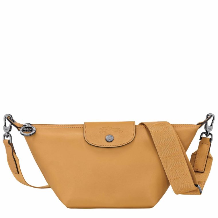 Longchamp Women Leather Bags Le Pliage Xtra Xs Crossbody Bag Honey - Leather Honey