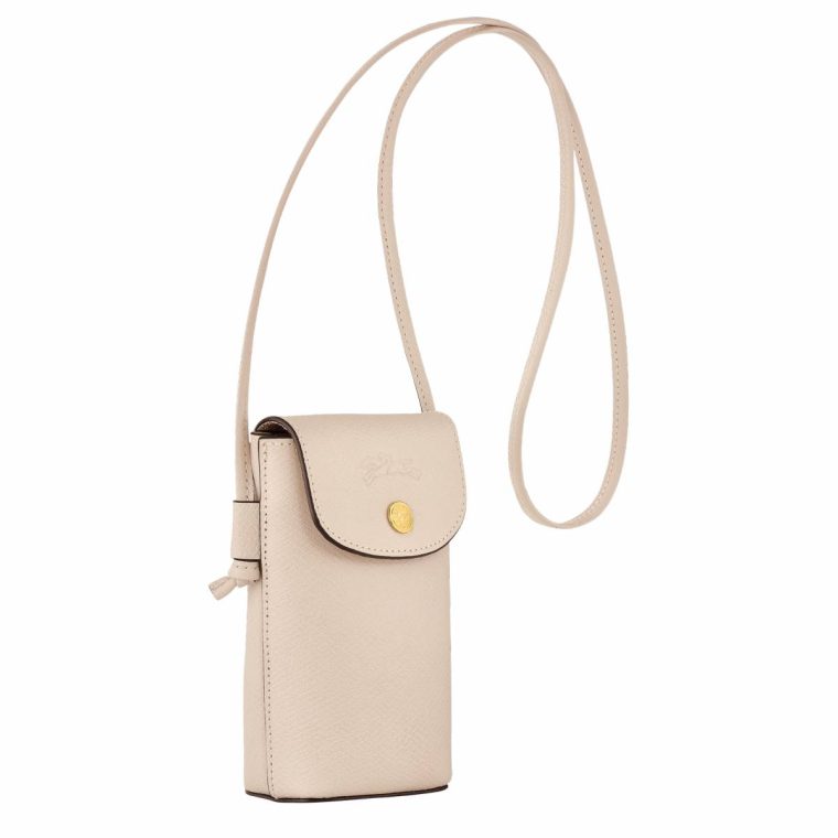 Longchamp Women Phone Cases Paper Épure Phone Case With Leather Lace Paper - Leather - Image 3