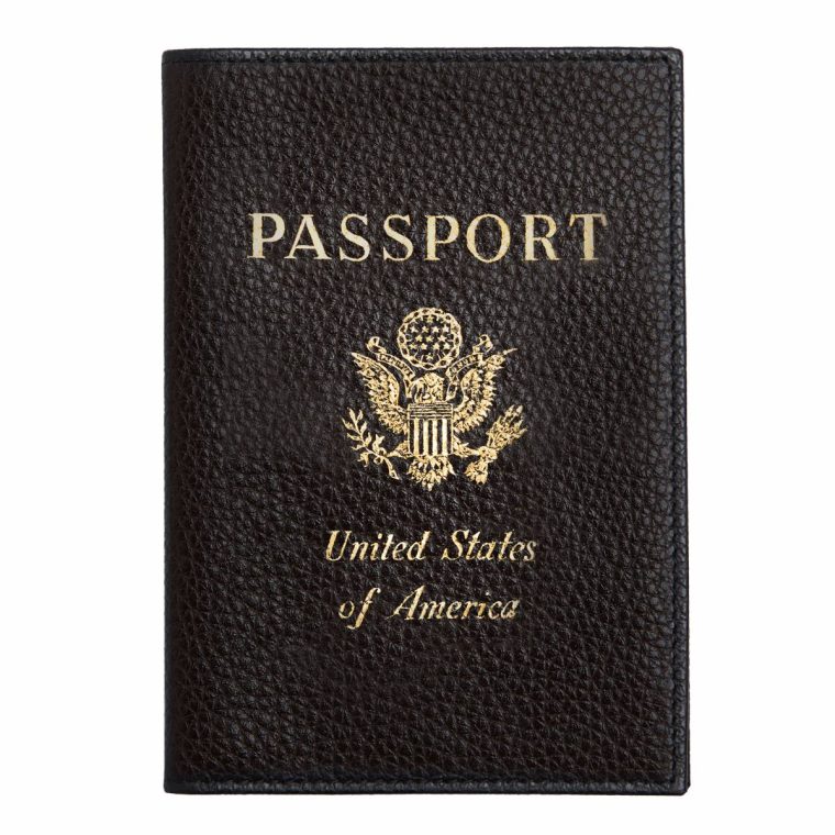 Longchamp Women Pouches & Cases Black Le Foulonné Passport Cover Black - Leather