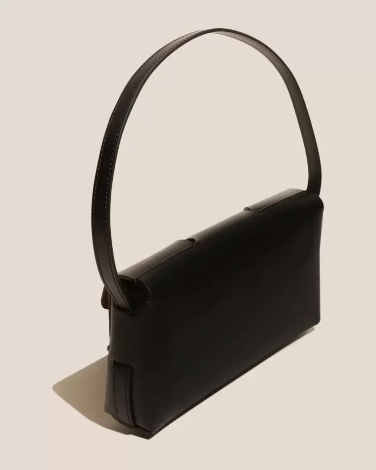 Mabra - Woven Detailed Baguette Bag Black Women Shoulder Bags Hereu - Image 5