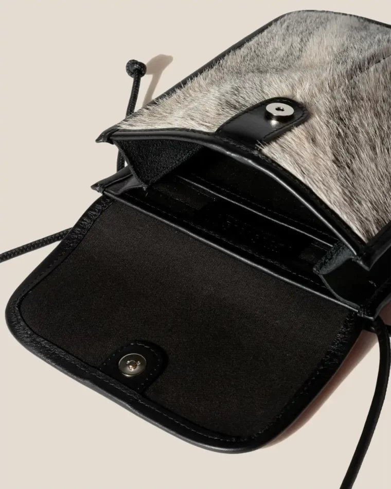Marl Dark Brown Crossbody Bags Terra Calf Hair - Square-Flat Crossbody Bag Hereu Women - Image 5