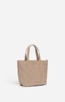 Mastic Vanessa Bruno Quilted Matte Leather S Zipped Cabas Tote Hand Or Crossbody Carry, Zip Closure Women Quilted Tote Bags - Image 5
