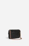 Medium Braided Leather Moon Bag Braided Lambskin Women Crossbody Bags Black Vanessa Bruno - Image 2