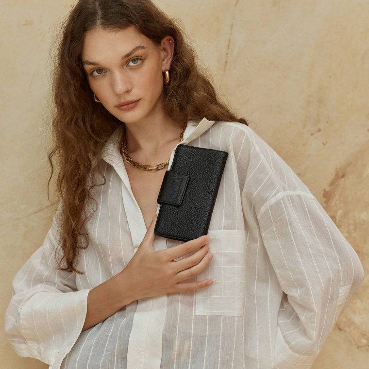 Medium Ruins Wallet - Black Status Anxiety Black Women - Image 5
