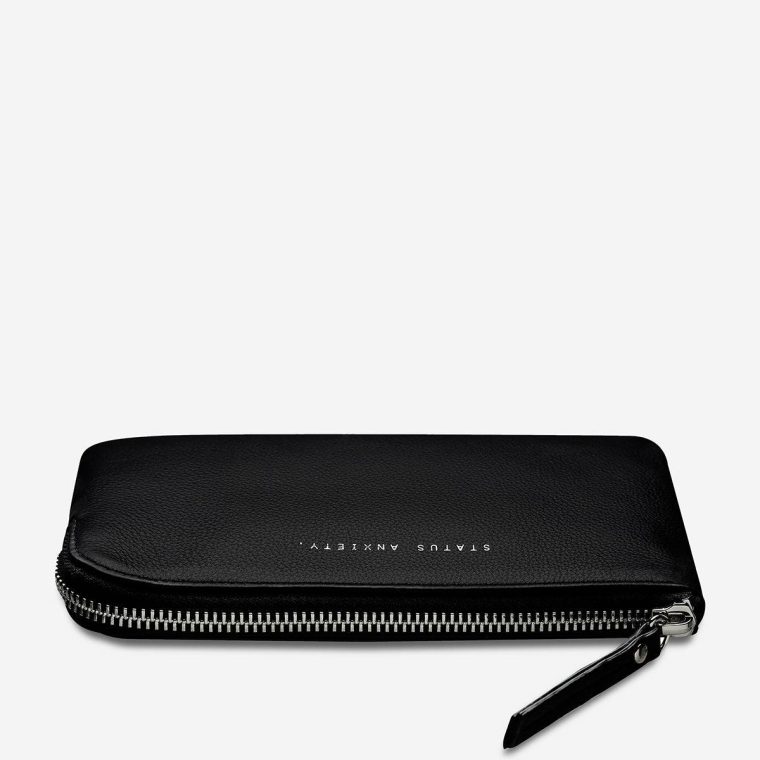 Medium Women Black Status Anxiety Smoke And Mirrors Wallet - Black - Image 3