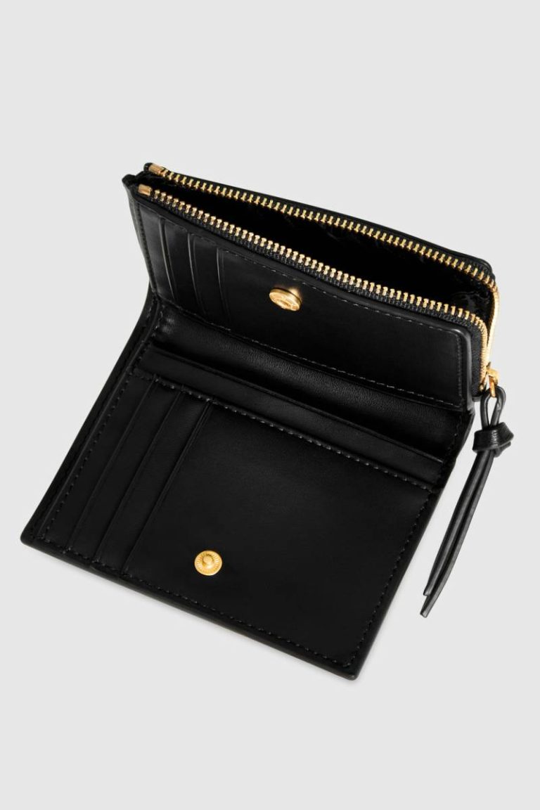 Megan Slim Wallet With Studs Rebecca Minkoff Women Black Wallet - Image 3