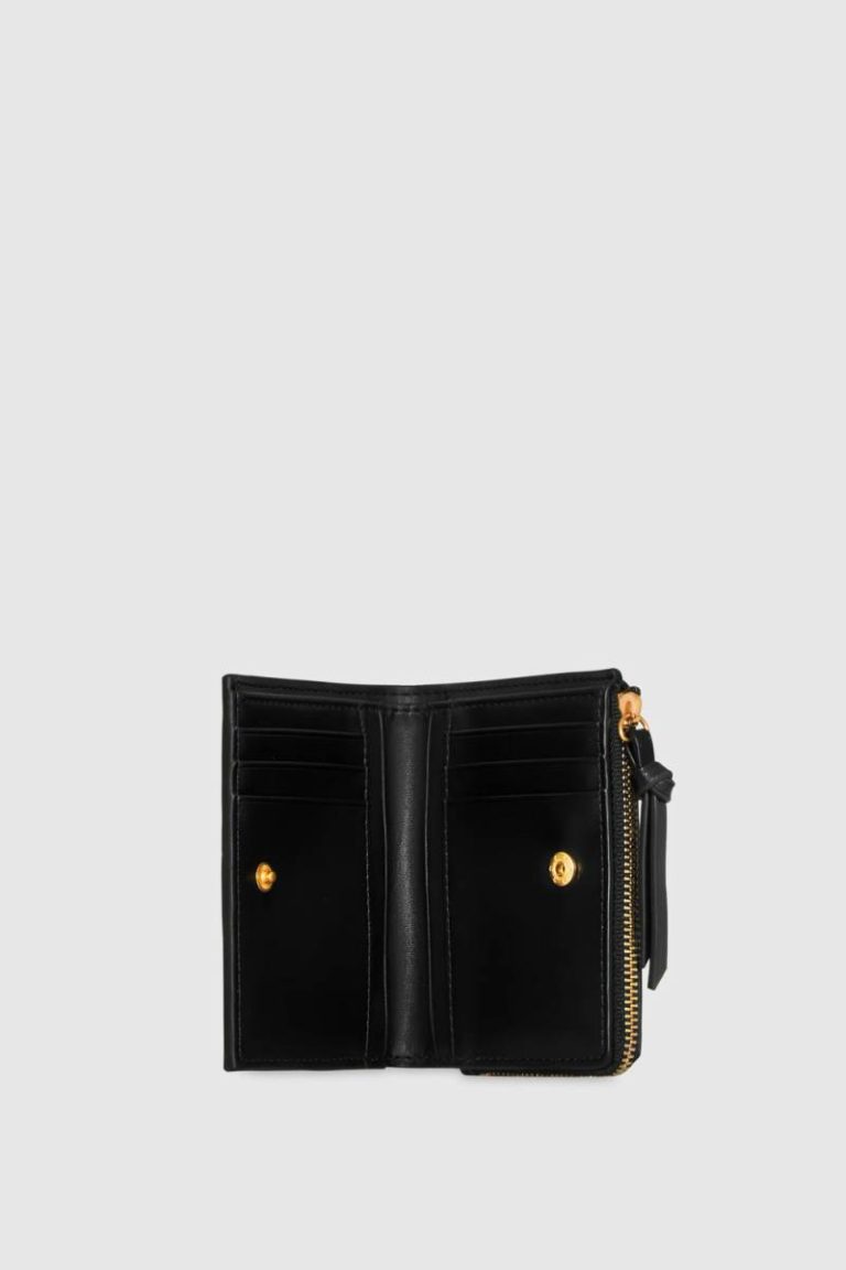 Megan Slim Wallet With Studs Rebecca Minkoff Women Black Wallet - Image 4
