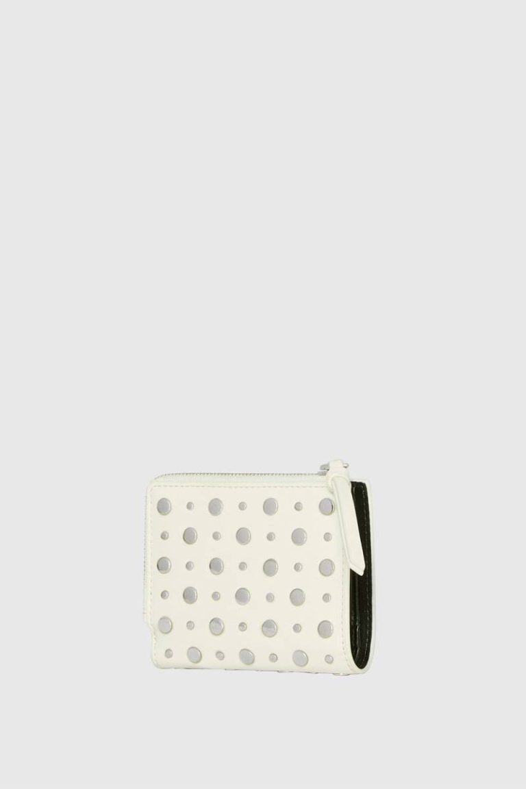 Megan Slim Wallet With Studs Rebecca Minkoff Women Wallet Porcelain - Image 2